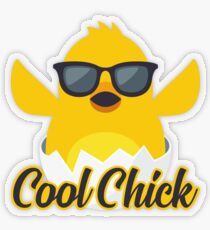 Cool Chick Emoji Meme Transparent Sticker