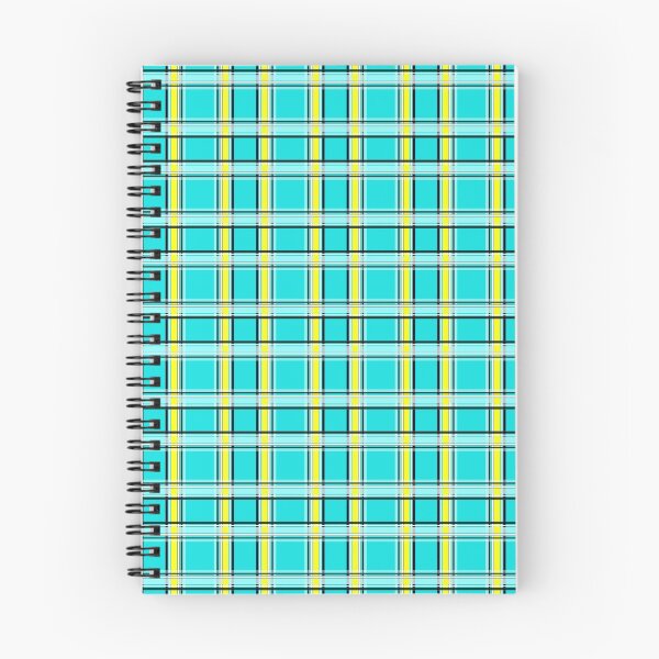 Item preview, Turquoise yellow plaid squared check checkered lines striped  designed and sold by fuzzyfox.
