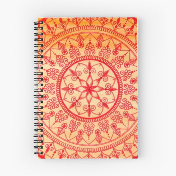 Item preview, Hand Drawn Red And Orange Mandala designed and sold by Zedart.