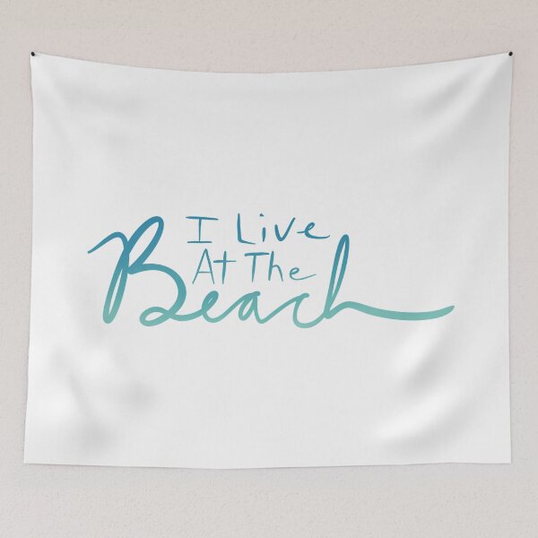 Item preview, I Live At The Beach designed and sold by Sketchbrooke.