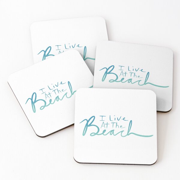 Item preview, I Live At The Beach designed and sold by Sketchbrooke.