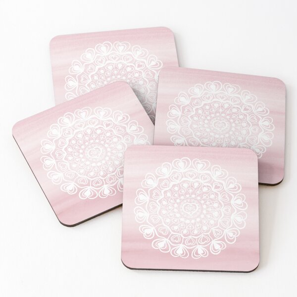 Item preview, Heart Mandala on Blush Pink Watercolor #1 #decor #art designed and sold by Anita's & Bella's Art.