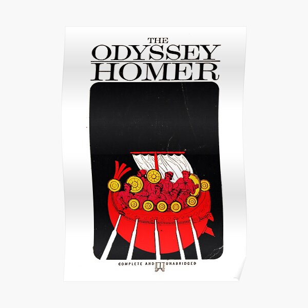 HIGH RESOLUTION The Odyssey Homer Vintage Book Cover Poster