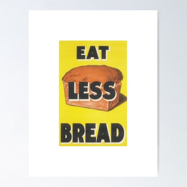 Item preview, Eat less Bread designed and sold by BookCoverSeeker.