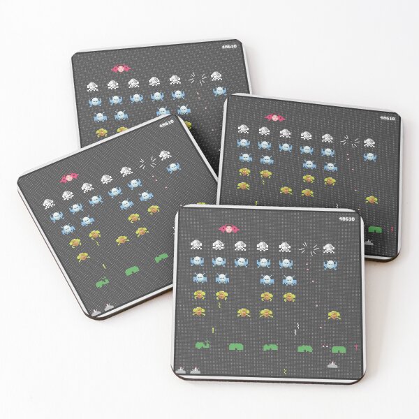 Space Invaders Coasters (Set of 4)
