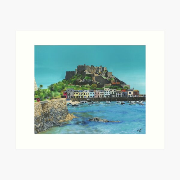 UK, Channel Islands, Great Britain, English Channel, Jersey, Bouley Bay | Large Solid-Faced Canvas Wall Art Print | Great Big Canvas