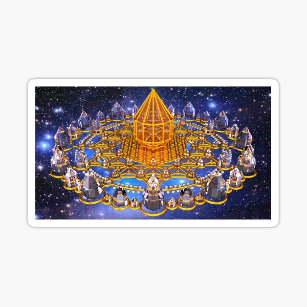 Merkaba Matrix Stargate Grid Sticker