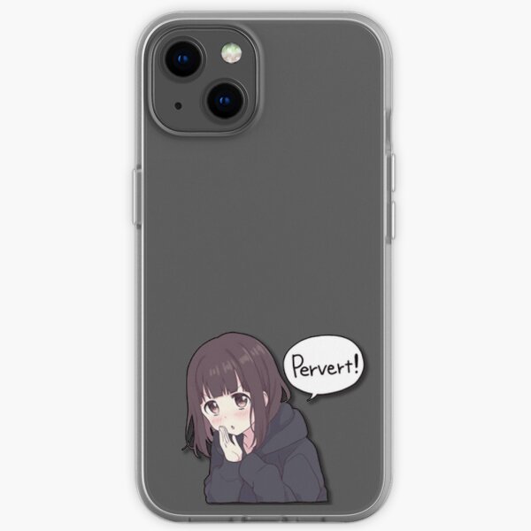 "pervertir!" fille animée Coque souple iPhone