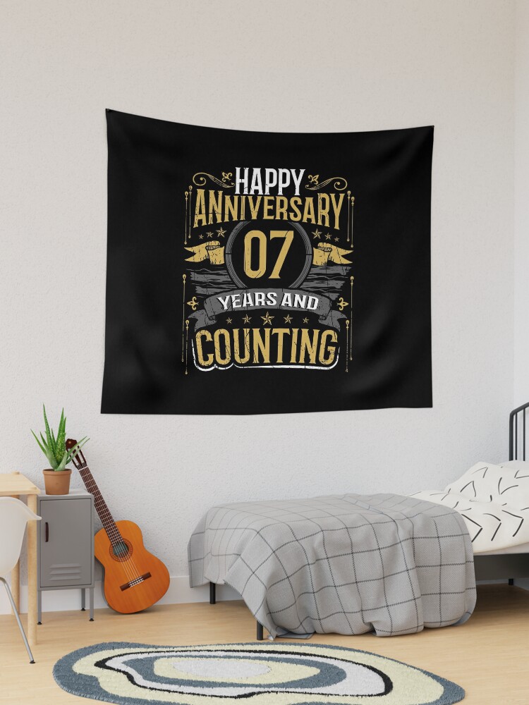 Happy Anniversary Gift 3 Years and Counting Poster for Sale by LarkDesigns