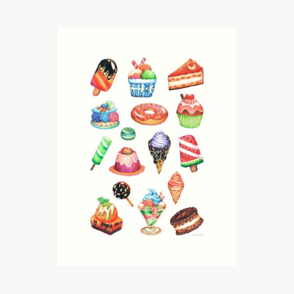 Dessert Paradise Art Print