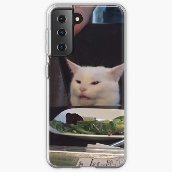 Le grité a Cat Funda blanda para Samsung Galaxy