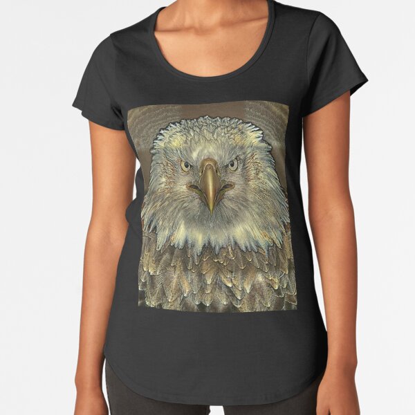 GOLDENER ADLER Premium Rundhals-Shirt