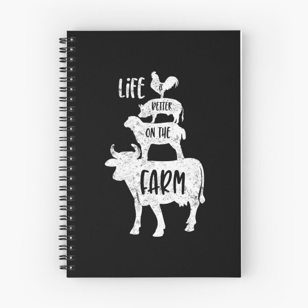 Item preview, Distressed Life is Better on the Farm Animals White designed and sold by LarkDesigns.