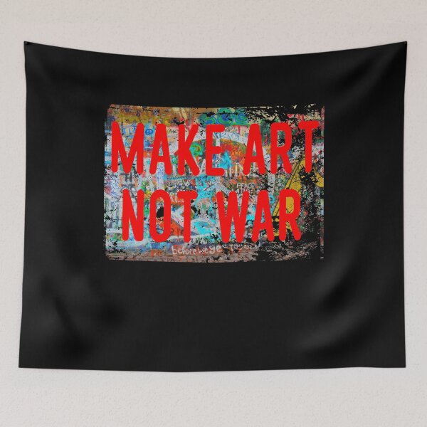 Item preview, Make Art Not War Distressed Graffiti Peace designed and sold by LarkDesigns.