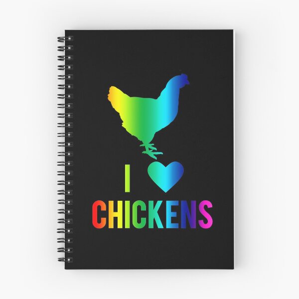 Item preview, Vertical Rainbow I Love Chickens Colorful Chicken designed and sold by LarkDesigns.