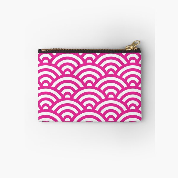 Item preview, HotPink Japanese Inspired Waves Shell Pattern designed and sold by ImageNugget.