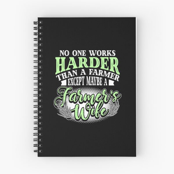 Item preview, Farmers Wife Works Harder Funny Farmer Green designed and sold by LarkDesigns.