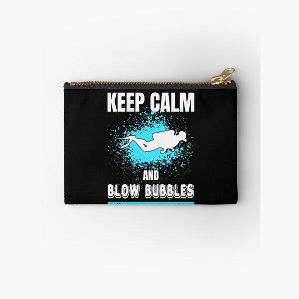 Item preview, Scuba Diving Keep Calm and Blow Bubbles Distressed Design designed and sold by LarkDesigns.