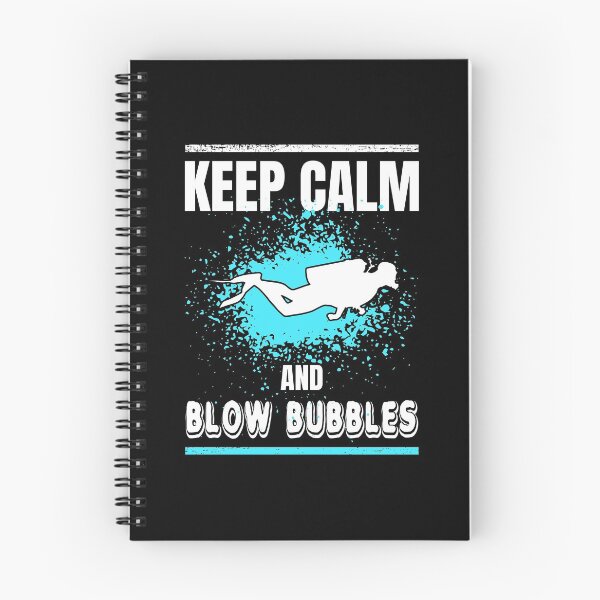 Item preview, Scuba Diving Keep Calm and Blow Bubbles Distressed Design designed and sold by LarkDesigns.
