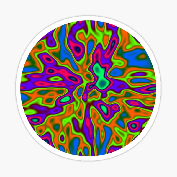 Color fluidism | Abstract random colors #16 Sticker