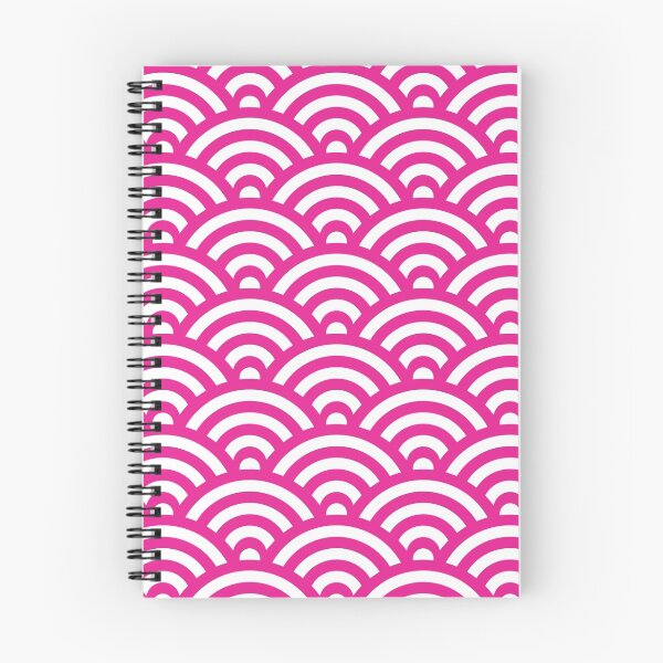 Item preview, HotPink Japanese Inspired Waves Shell Pattern designed and sold by ImageNugget.