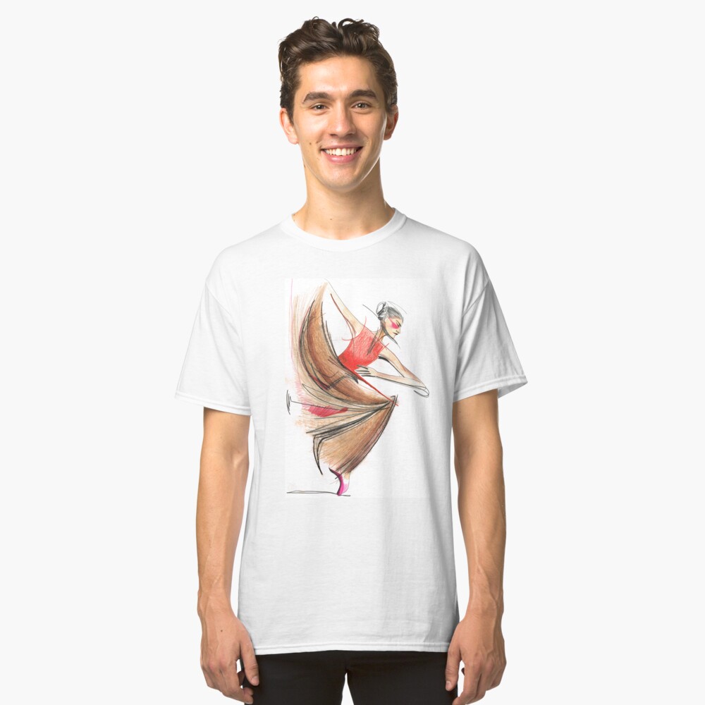 Expressive Dancer Dance Drawing Classic T-Shirt