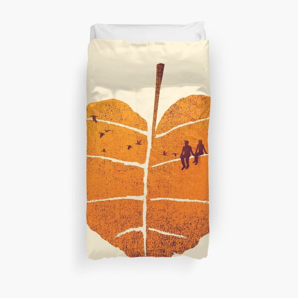 A Leaf In Love Duvet Cover