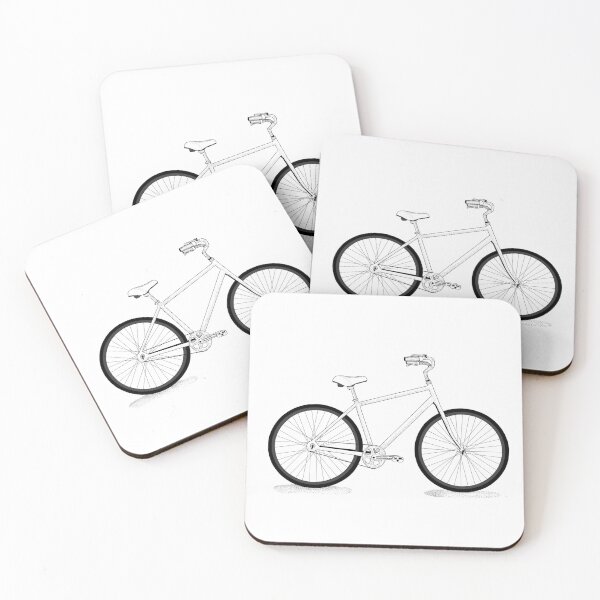 Item preview, Simple Dot-work Bicycle designed and sold by reneenort5.