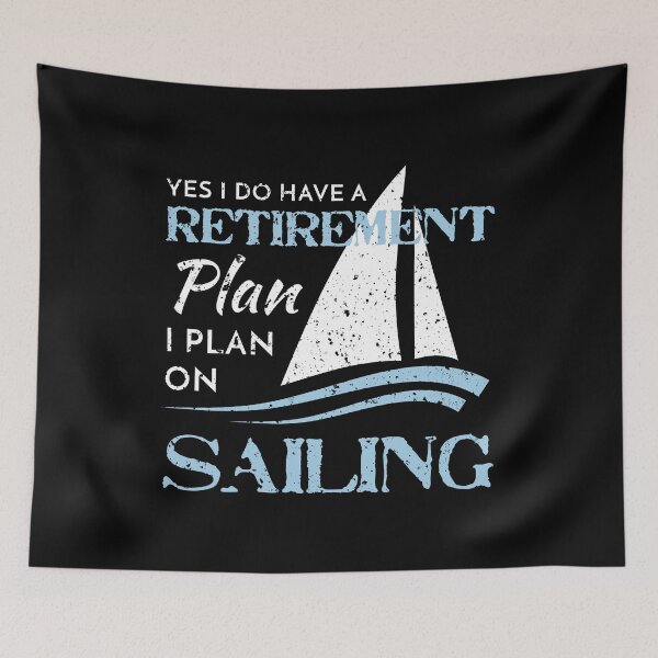 Artikelvorschau, Distressed Sailing Yacht Segelboot Pensionsplan entworfen und verkauft von LarkDesigns.
