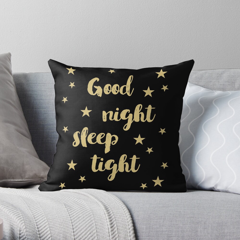 Night night beauty outlet sleep tight pillow case