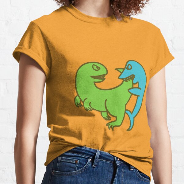 Dino vs Shark Classic T-Shirt