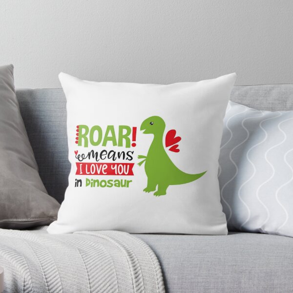 Roar means I love you in Dinosaur Pin by Lapeticrafter