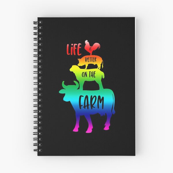 Item preview, Life is Better on the Farm Rainbow Animals Farming designed and sold by LarkDesigns.