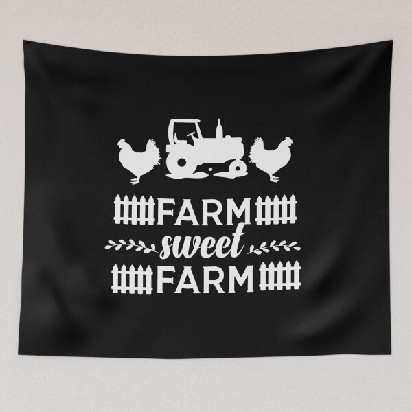 Item preview, Farm Sweet Farm Tractor Chickens Farmer designed and sold by LarkDesigns.