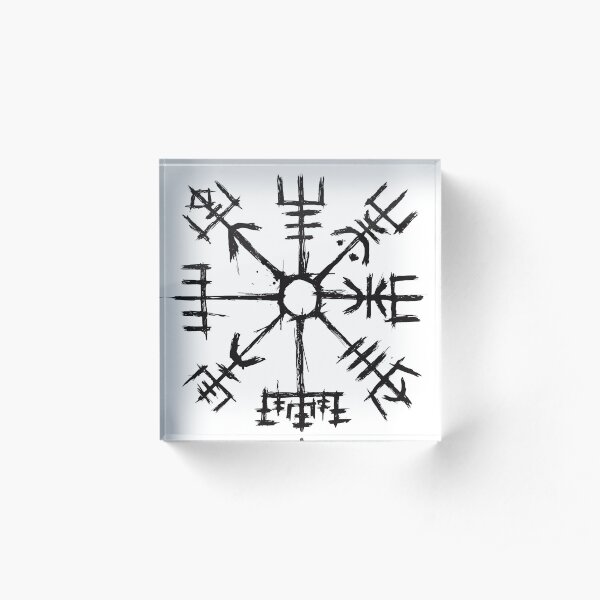 Viking Compass Vegvisir Acrylic Block