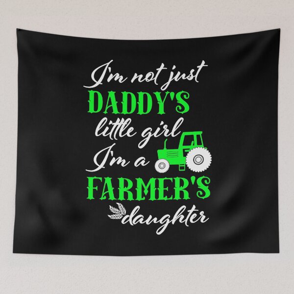Item preview, Farmers Daughter Tractor Farming Daddy's Little Girl designed and sold by LarkDesigns.