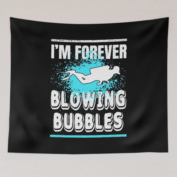 Item preview, Scuba Diving I'm Forever Blowing Bubbles Distressed Design designed and sold by LarkDesigns.