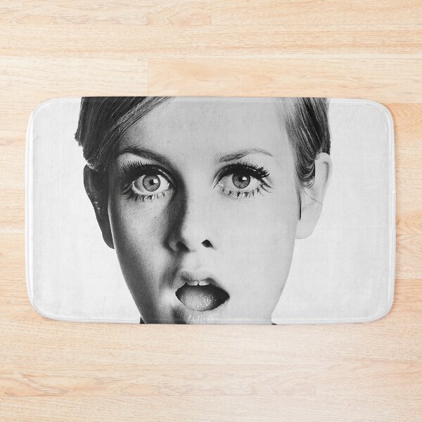 Item preview, Twiggy, Retro Fashion Icon, Vintage Black and White Art designed and sold by modernretro.