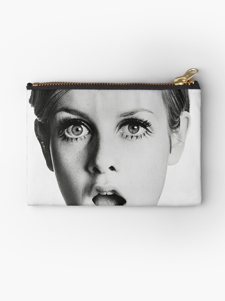 Zipper Pouch, Retro Black