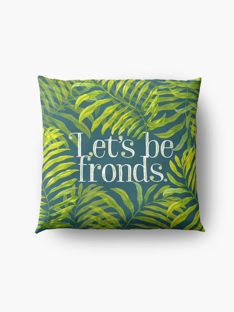 Alternate view of Let's be fronds. Floor Pillow