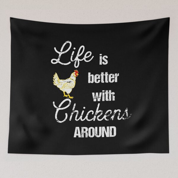 Item preview, Life is Better with Chickens Around Backyard Chicken Farm designed and sold by LarkDesigns.