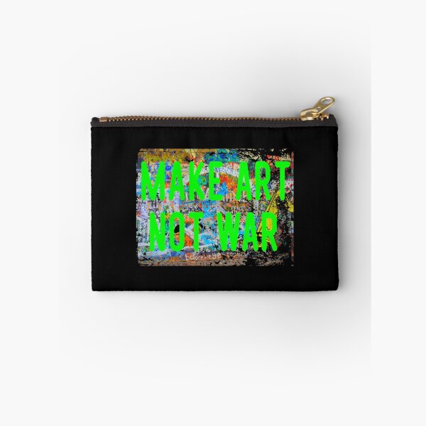 Item preview, Make Art Not War Lime Bright Peace Graffiti New Age designed and sold by LarkDesigns.