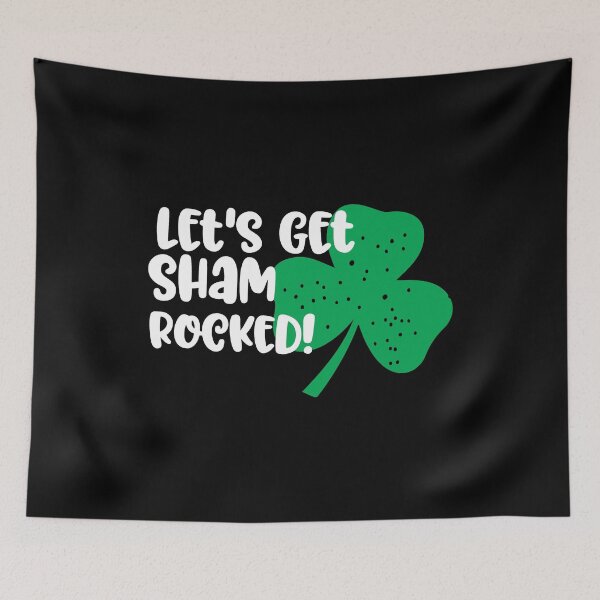 Item preview, Lets Get Shamrocked St Patricks Day Pun 2 designed and sold by LarkDesigns.