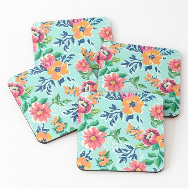 Item preview, Colourful painted flowers designed and sold by ECLECTICimprint.