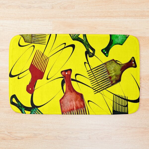 Item preview, Afro Comb - Yellow designed and sold by Yamy Morrell Art and Design.