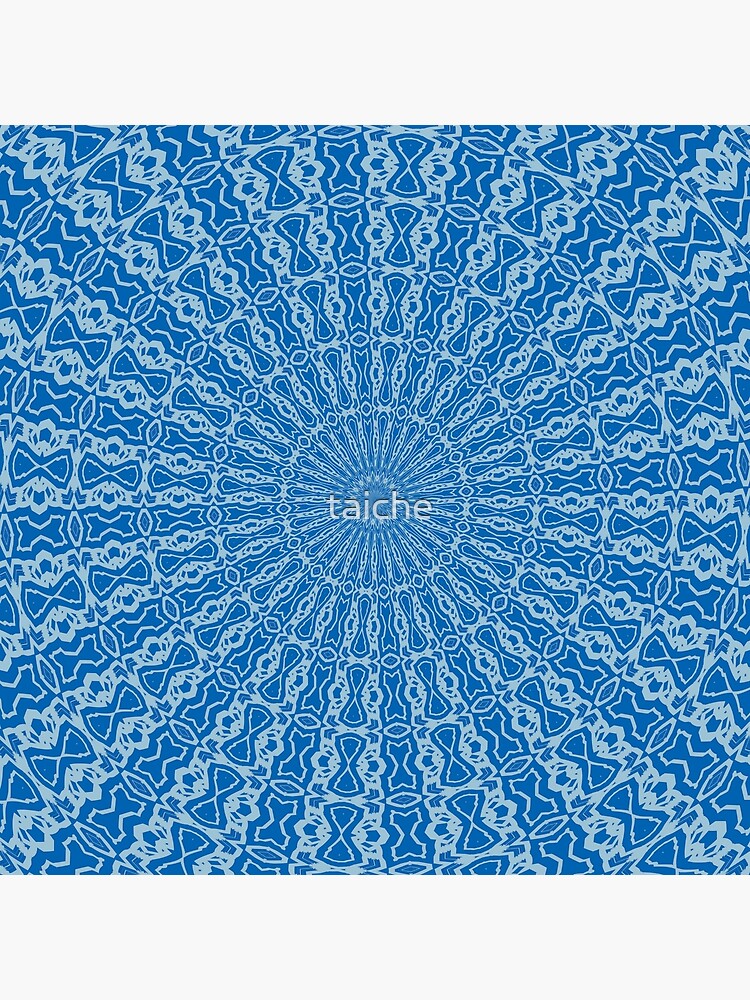 Elektrische Blaue Limonade Und Aquamarine Duo Tone Pattern Mandala Grusskarte Von Taiche Redbubble