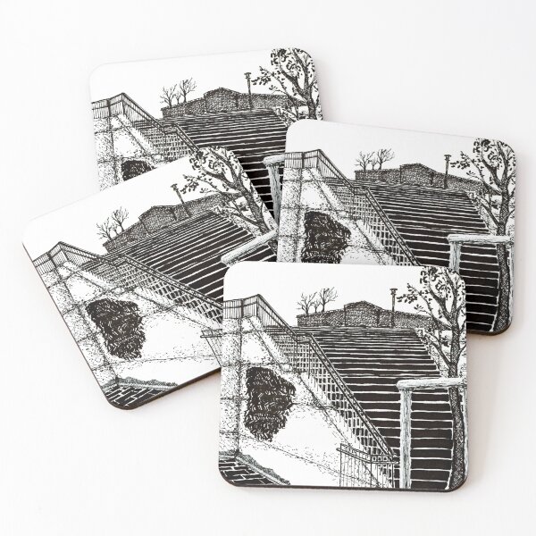 Item preview, Black and White Staircase designed and sold by MouseArt.