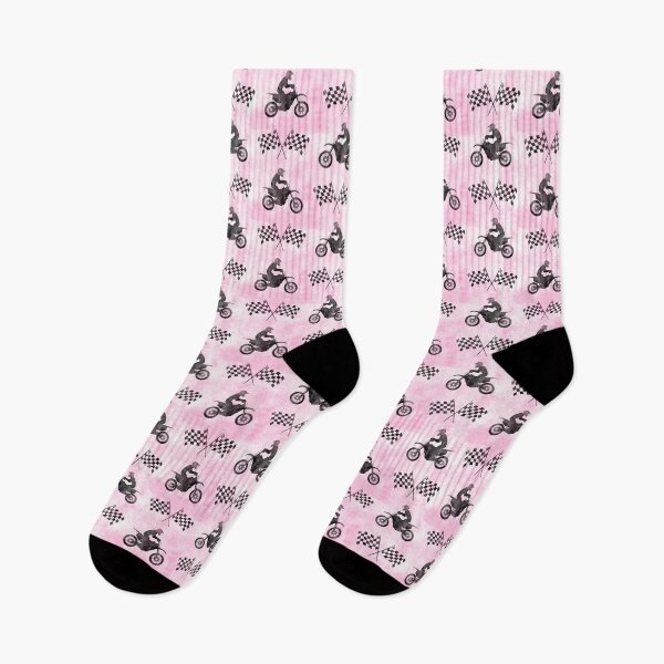 Item preview, Motocross - rider and flag (pink) designed and sold by littlearrow.