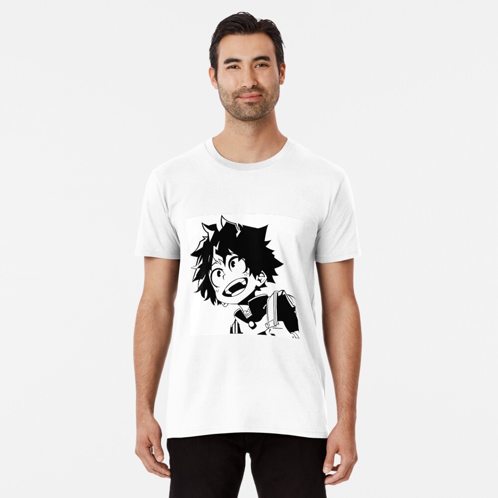 deku with white shirt