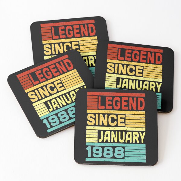 Item preview, 32nd Birthday Gift Gold Vintage 1988 Legend Since January 1988 designed and sold by Fatimah Saeed.